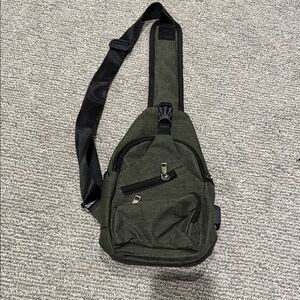Green Belt Bag with Compact Design and Single Strap